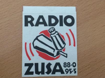 AUFKLEBER STICKER neu RADIO ZUSA ein Sender aus LÜNEBURG ganz selten b