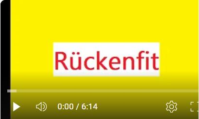 Rückenfit zuhause mitmachen - kostenloses Video