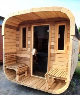 Fasssauna Mobile Sauna Quadro Sauna Saunahaus - JETZT AUSSTELLUNG ANSCHAUEN