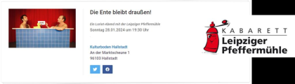Loriot - Die Ente bleibt draußen / 28. 1. 2024 Kulturbühne Hallstadt