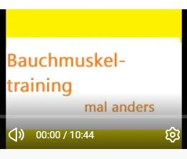Bauchmuskeltraining Video zum Mitmachen