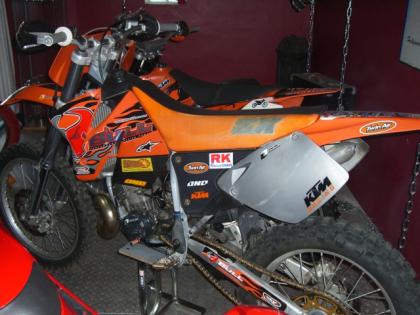 Motorcrossmaschine Marke KTM 250 ccm