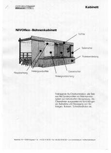 Nivoflex Bühnenkabinett / Schnakenberg Bühne