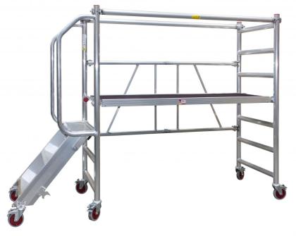 JUMBO Rollgerüst Zimmerfahrgerüst mit Treppe und Geländer - NEU
