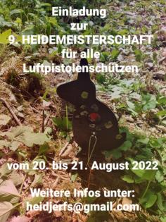 9. Heidemeisterschaft vom 20. bis 21. August 2022