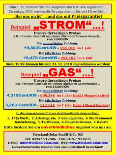 Günstig Gas und Strom mit langzeit Preisgarantie