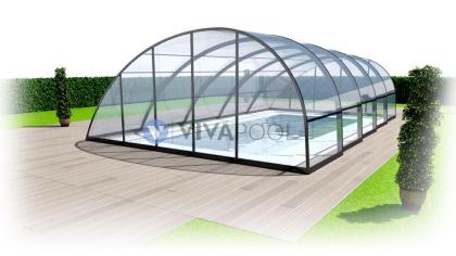 OMEGA XL POOL UEBERDACHUNG ABDECKUNG 740x435x210 VIVAPOOL