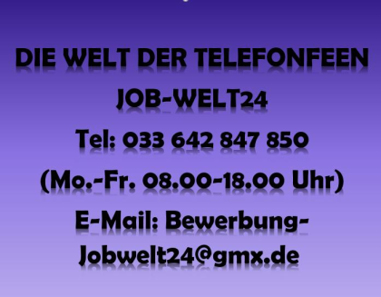 Telefonistin Job - Telefonistin gesucht 100 Homeoffice Arbeit Stellenangebot M