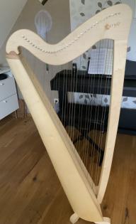 Hakenharfe Beryll 35 Saiten Ahorn Natur