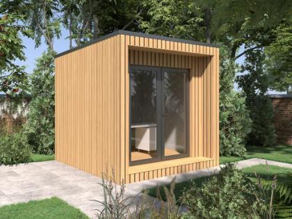Modernes Gartenhaus Heimbüro Büro Gartenbüro 3x3m