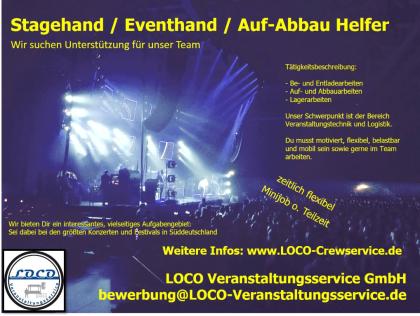 Veranstaltungshelfer / Stagehands m/w - Großraum Stuttgart - Minijob Basis