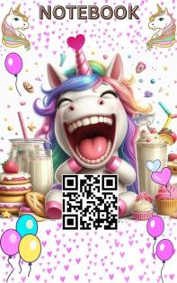 Einhorn Notizbuch Notizheft mit Einhorn-Motiv für Mädchen Liniert DIN A5 Ein