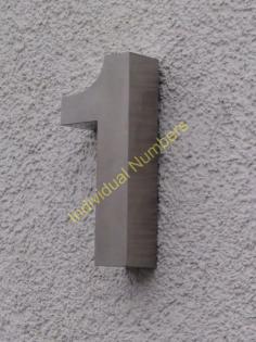 3D in Edelstahl 190mm Hoch und 40mm Tief -