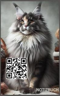Maine Coon Notizbuch Buch mit Maine Coon Motiv Kalender Tagesplaner Geschen