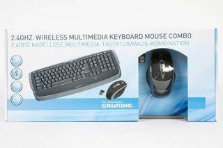 GRUNDIG Kabellose 2 4 GHz QWERTZ Tastatur Maus Set