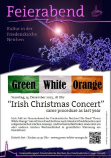 14. 12. 13 Irish Christmas Concert mit Green White Orange / Irish Folk Music