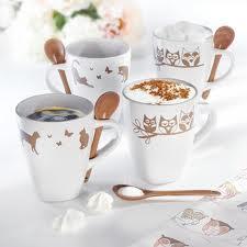 Angebote 15 Becher mit Löffel Eule 4-tlg.