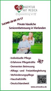 Private häusliche Dementen Betreuung 24/ 7 in Vierlanden