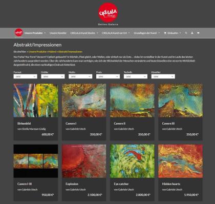 CRELALA ONLINE SHOP FÜR KUNST Malereien Skulpturen etc.