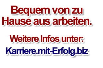 Nebenjob am PC flexibel arbeiten von zu Hause. Bürotätigkeit im Home Office.