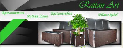 Rattan Art Shop Outdoor Pflanzkübel Garten Truhen Rattanmatten / Rattan Zaun
