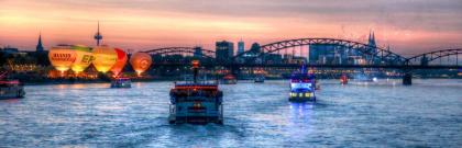 19. Kölner Lichter am Samstag den 13. Juli 2022 in Köln am Rhein