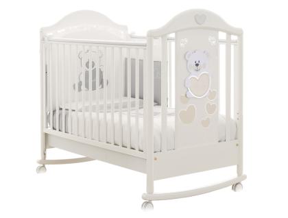 Schönes Kinderbett Pali Baby Baby aus Buche Massivholz mit Bettkasten Lattenros
