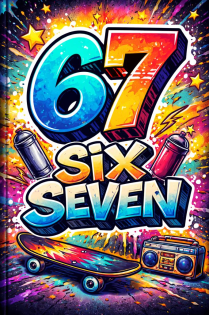Notizbuch Six Seven Buch Six Seven Accessoires Deko Stylisches 67 Cover in Ne