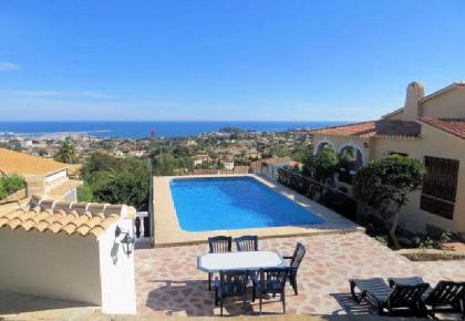 Spanien Costa Blanca Ferienhaus mit 2 Wohnungen privater Pool Meerblick in Span