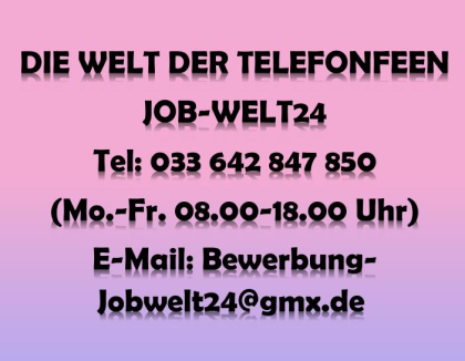 Job Heimarbeit Telefonistin Arbeit Radeberg und ü-all Stellenangebot 100 Homeof