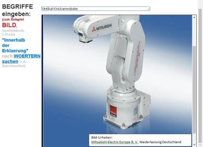 Bilderglossar mechatronik handhabungstechnik robotik aktorik sensorik