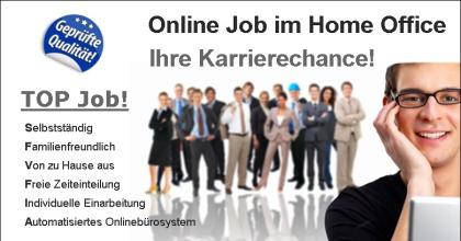 Online Job als zweites Standbein im Home Office. Fachkraft Marketing / Vertrieb