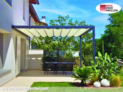 Pergola 4x4 Überdachung Pavillon Terrassenüberdachung Zelt Terrasse Sonnenschutz
