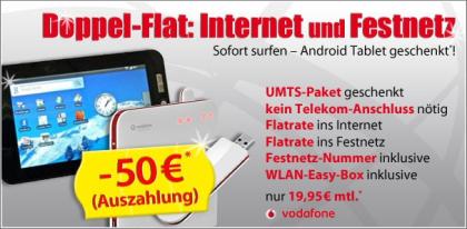 TOP Aktion bei www. DSLundMobilfunk. de Vodafone UMTS Paket Hyundai Android Table