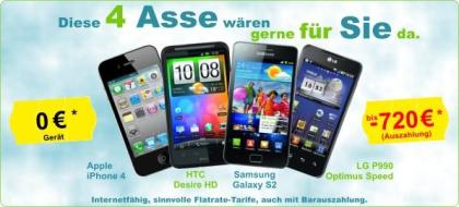 Smartphones mit Barauszahlungen