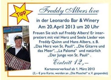 Freddy Albers - Seemannslieder live im Vitalia Seehotel in Bad Segeberg