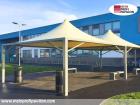 Pavillon 5x5 Überdachung Pagodenzelt Festzelt Pvc Terrassendach Pergola Terrasse
