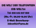 Erotikline Flirtline Job Arbeit Stellenangebot Heimarbeit - Verdienst bis 43 20