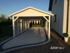GARAGENVORDACH 3 5x6m HOLZÜBERDACHUNG FÜR AUTO GARAGENVORDACH HOLZGARAGE GARAGE