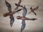 Vögel aus Holz