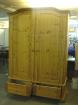 Geräumiger Weichholz - Kleiderschrank Dielenschrank Garderobe