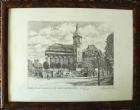 Friedenskirche Jhdt. -Brunnen Grafik B087