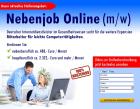 Nebenjob Online m/w