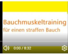 Bauchtraining für einen straffen Bauch Sixpack - kosten freies Video zum Mit