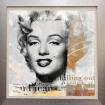 Luger Gery Legenden Monroe Pop Art 80x80cm Kunstdruck im Rahmen