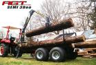 NEU AGT Rückewagen / Forstanhänger mit Forstkran Holzgreifer und Rotator B