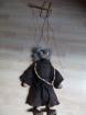 Marionette Mönch Holz Mönchskutte Bewegungsschnüre