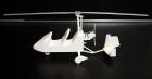 Gyrocopter Tragschrauber Modell - 3D Druck weiß unlackiert